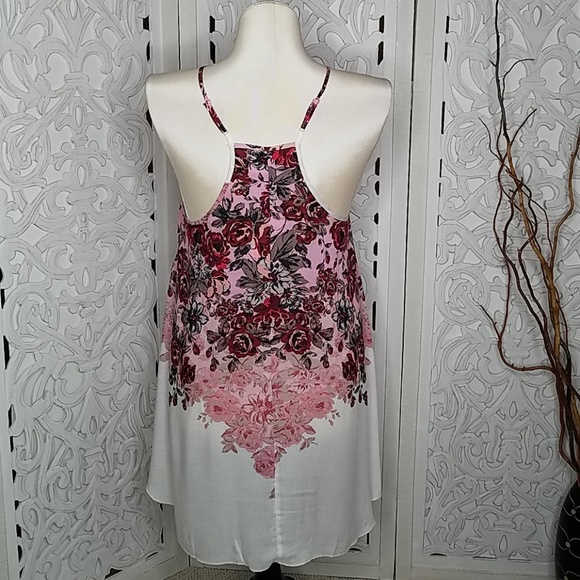 Free People Floral Haze Mini Slip Dress M - Picture 5 of 6